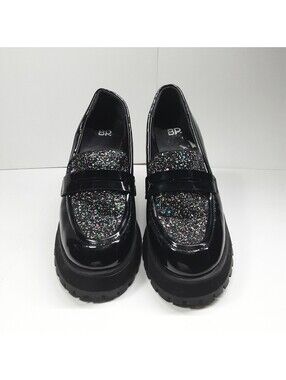 BP. Shilo - Platform Loafer | Glitter and Patent Leather | Size 9 M